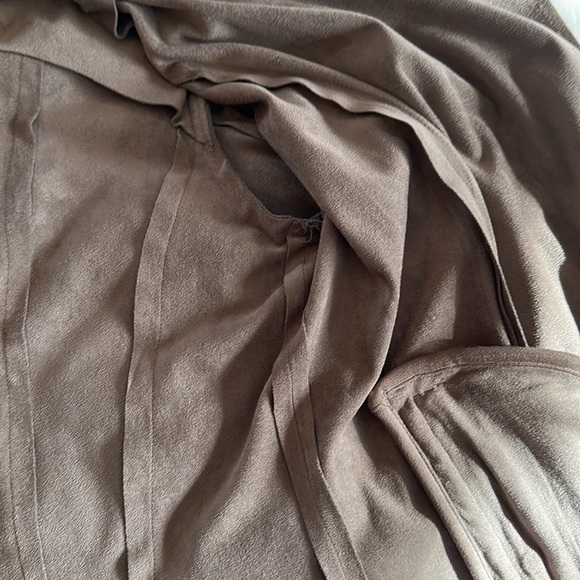 Faux Suede Moto Jacket (Buff) - Picture 7 of 7